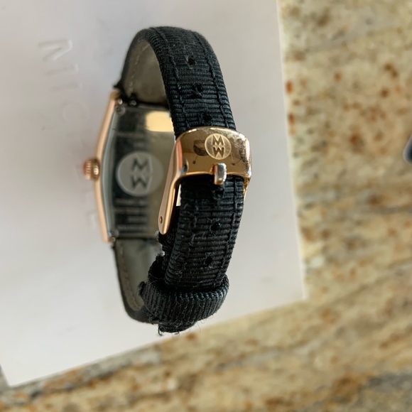 Michele Coquette * Beautiful Rose Tone Valerie Aldrich Watch w/Diamonds - Picture 11 of 16